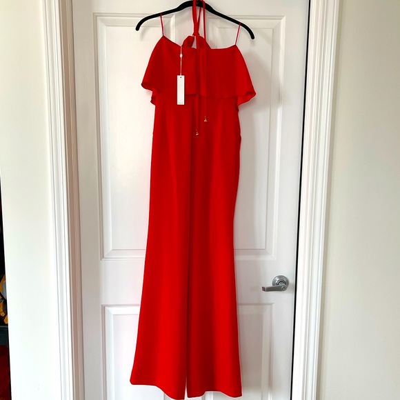 NWT Trina Turk Gabriella Halter Jumpsuit w/ Popover Bodice - Picture 4 of 5